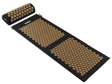 BE Rebel Active XXL akupresurna podloga za zdravje z vzglavnikom 130 x 50 cm zlate bodice (5901890114288)