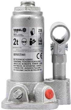 Vorel 80012 hidravlična dvigalka za steklenice 2 t delovna višina 148 - 276 mm (5906083800122)