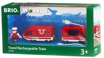 Brio 33746 Rdeča lokomotiva z USB-jem (7312350337464)