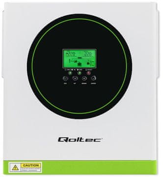 Qoltec Hibridni razsmernik 3,5 kW 100A 24V MPPT Sinus z možnostjo Wi-Fi (5901878538648)