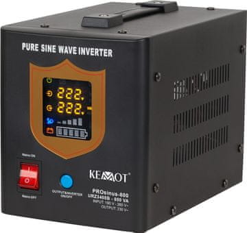 Kemot UPS PROsinus-800 500W/800VA črne barve (URZ3405B)