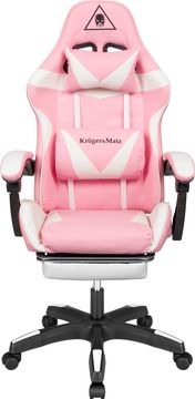 Igralni stol Kruger & Matz GX-150, bel/roza (5901890068635)