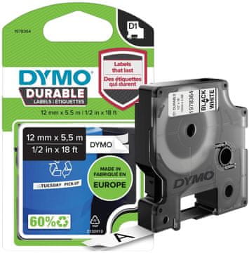 Dymo Label 1978364 črno-bel trak za etikete
