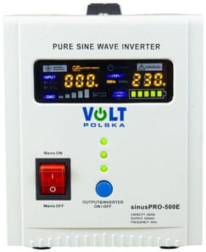 Volt Polska UPS SINUS PRO 500 E 12/230V (350/500W) (5903111886349)