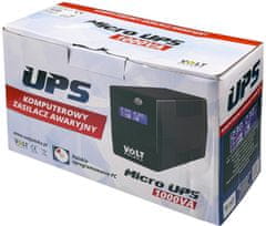 Volt Polska UPS MicroUPS 1000VA/600W 9Ah (5903111886844)