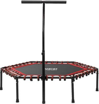 NEO fitnes trampolin 127 cm z ročajem rdeč (5903890604356)