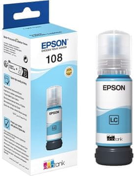 Epson Črnilo EcoTank 108 svetlo cijan 70 ml (8715946712376)