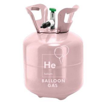 PartyDeco steklenička s helijem za 20 balonov 75818 svetlo roza (5904555075818)