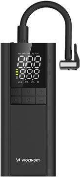 WOZINSKY WPEP-8000 150 PSI prenosna avtomobilska kompresorska powerbanka 8000 mAh črne barve (5907769384226)