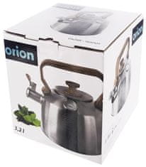 Orion Kotliček s piščalko in termometrom iz jekla 3,2 l (8592381194741)