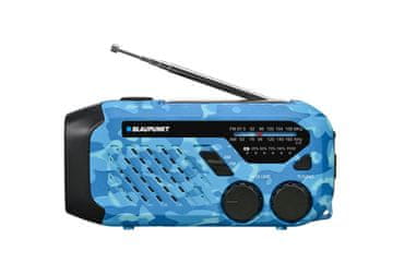 RADIO Blaupunkt ER10BC prenosni radio budilka, modra camo