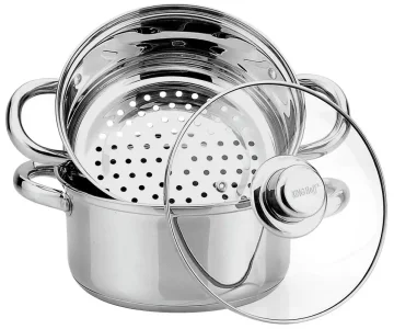 slomart KINGHoff KH-3315 - Lonac za kuhanje na pari, komplet 3 kosi, Ø18cm, 2.5L