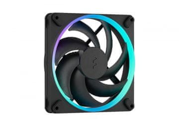 slomart Fractal Design Momentum 14 RGB ventilator 140mm, 3-delni komplet, črn