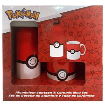 Northix Komplet vrčkov Pokemon in steklenic iz aluminija za zbiratelje