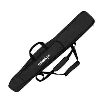Northix Torba za ribiško palico, 5 predelkov, 130 cm, črna