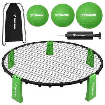 Northix Komplet mini odbojke Roundnet s 3 žogami in tlačilko