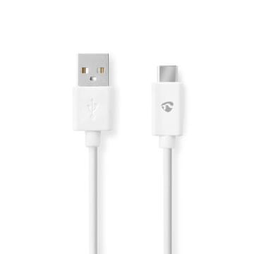 Nedis Kabel USB-C na USB-A, 1 m, 480 Mbps, črne barve