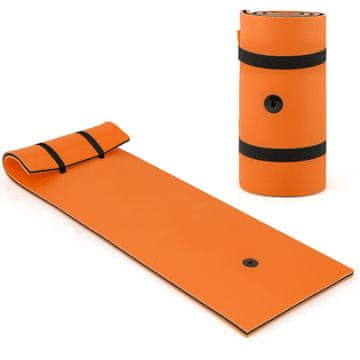 Northix Plavajoča vodna blazinica, 3-slojna pena XPE, 83 x 26 palcev, oranžna