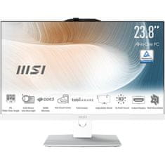 MSI Računalnik All-in-One Modern AM242TP 1M-2022XEU Core 5 / 16GB / 512GB SSD / 24" FHD / Touchscreen / Windows 11 Pro (bel)