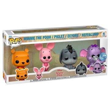 Northix Ekskluzivni zbirateljski komplet 4 figur Disney Winnie the Pooh