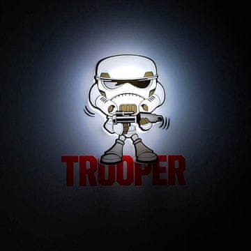 Northix Mini svetilka Star Wars Storm Trooper 3D, nočna LED lučka