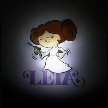 Northix Mini svetilka Star Wars 3D Light FX - Leia Design, LED osvetlitev