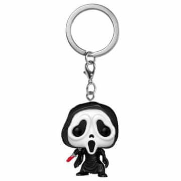 Northix Obesek za ključe Ghost Face, žepna velikost, vzdržljiv material