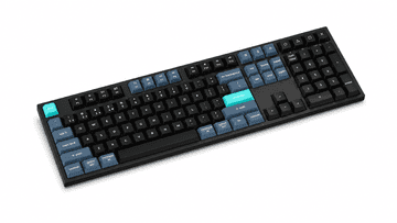 Keychron B36 brezžična tipkovnica, 100% full-size, črno-modra (B36-K9)