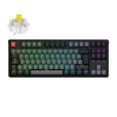 Keychron C3 Pro žična mehanska tipkovnica, TKL 80%, banana stikala, črna (C3PX-H4-UK)