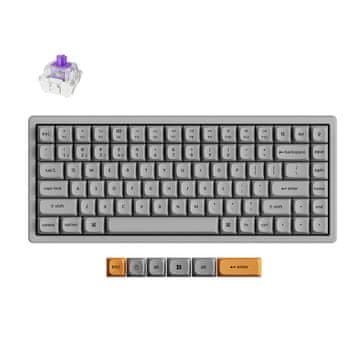 Keychron K2 HE brezžična tipkovnica, 75%, Nebula stikala, bela (K2H-F1C)