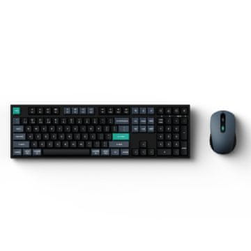Keychron B36 + BM25 brezžični komplet tipkovnice in miške, črno modri (KCBD2)