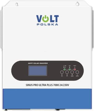 Volt Polska UPS Volt Sinus Pro Ultra Plus 7000 24/230V (3500/7000W) MPPT 100A (60-500V) + WiFi + RS485 (5904100453078)