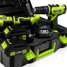 NAC SMART NS-SET2-20V akumulatorski izvijač + kotni brusilnik + 2 x baterija + 20V hitri polnilnik (5905842533387)