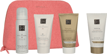 Rituals The Ritual of Sakura potovalni set za telo in lase krema za telo 70 ml + gel-pena za prhanje 50 ml + šampon za lase 70 ml + balzam za lase 70 ml + kozmetična torbica (8719134210880)