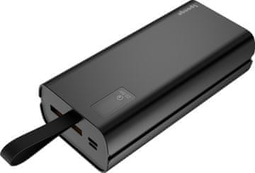 GE Prenosna baterija Energy 30000 mAh 22,5 W QC črne barve (SE30000001B)