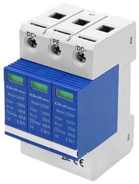 Qoltec DC 3P 1000 V T2 C prenapetostni odvodnik (5901878525860)