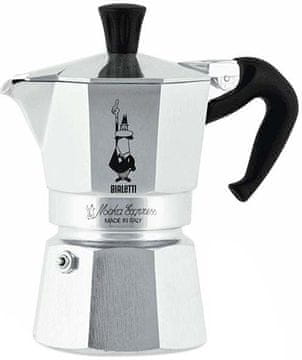 BIALETTI Moka Express kavni aparat za 2 skodelici 90 ml srebrne barve (0001168)