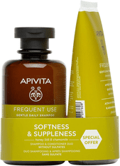 Apivita šampon za mehkobo in prožnost 250 ml + balzam 150 ml (5201279103057)