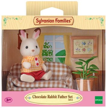 Sylvanian Families Čokoladni očka zajček na sedežni garnituri (SLV5013)