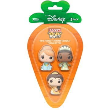 Northix Žepne POP figurice Disney Princess Carrot - Pepelka, Tiana, Belle