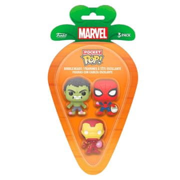 Northix Žepne POP figure Marvel Spiderman Hulk Iron Man paket 3