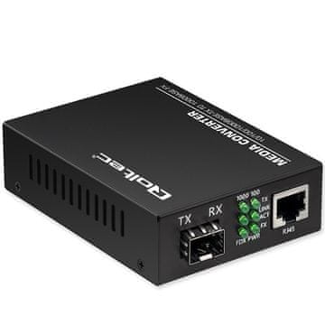 slomart Dvosmerni medijski pretvornik (konverter) Ethernet 1x RJ45, 1x SFP | 1000Mb/s, 5V
