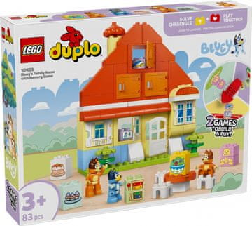 slomart LEGO DUPLO Bluey 10459 Družinska hiša z igro spomina