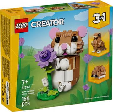 slomart Kocke Creator 31376 Ljubek hrček s cvetlico