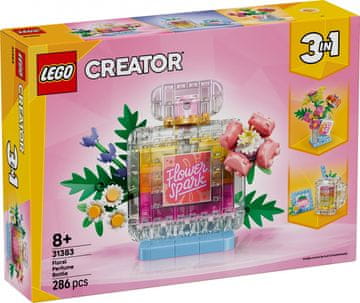 slomart Kocke Creator 31383 Parfum steklenička z rožnim okrasom