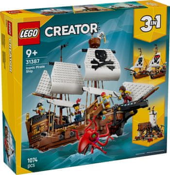 slomart LEGO Creator 31387 Legendarna piratska ladja
