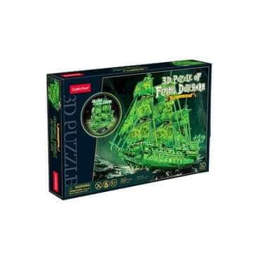 Puzzle Cubic Fun 3D sestavljanka - leteči Holandez, sveti v temi