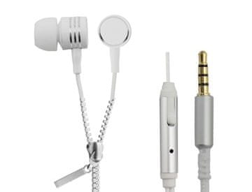 slomart Esperanza ZIPPER žične slušalke z mikrofonom, bele