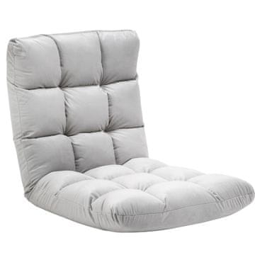 Homestar Tlačni stol 3-v-1 zložljiv z nastavljivim naslonom 55x71x53,5 cm siva