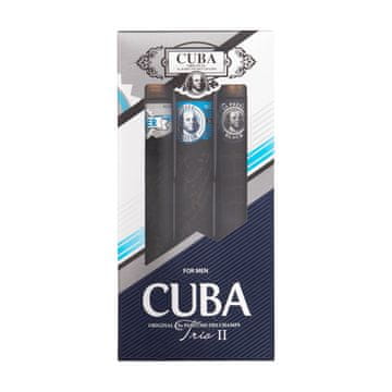 Cuba Trio II darilni set toaletna voda Winner 35 ml + toaletna voda Shadow 35 ml + toaletna voda Prestige Black 35 ml za moške